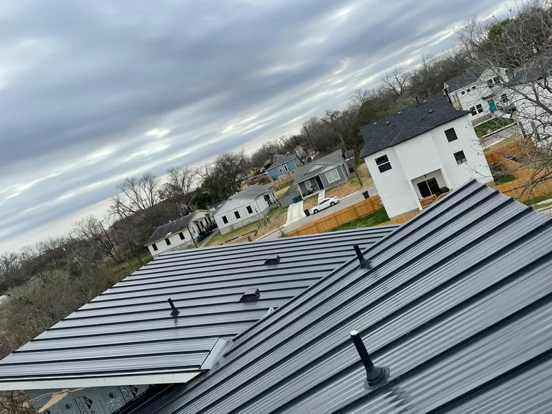 Standing seam metal roof panels with vents for Skylight Repair in Marcy
